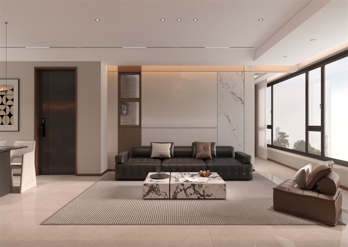 玉庭華府131㎡ | 現(xiàn)代意式+美拉德色系，濃郁棕調(diào)的電影氛圍直接封神！