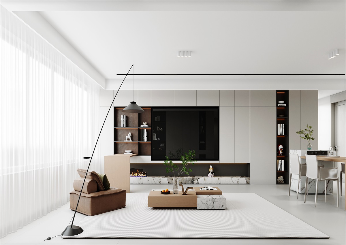 中海華樾143㎡ | 三口之家的極簡主義，審美+功能雙雙在線！