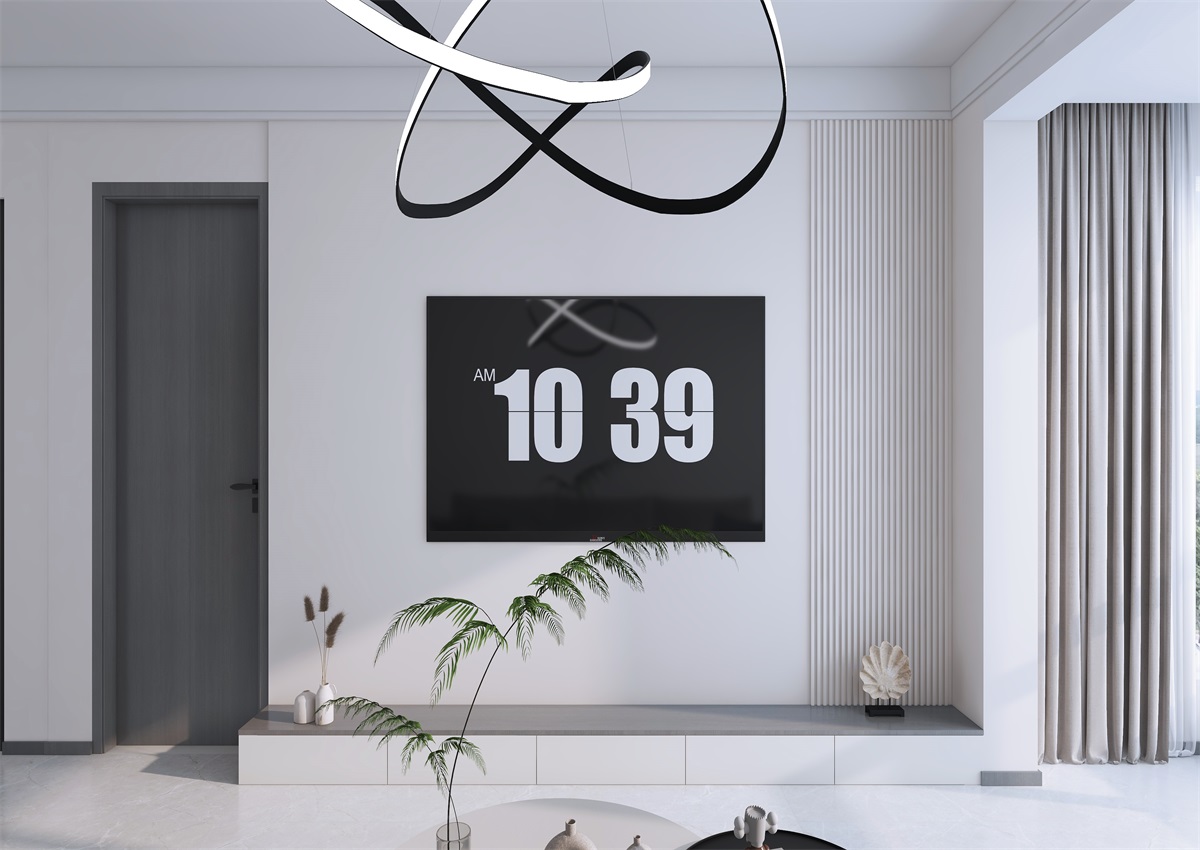攬秀苑110㎡ | 小戶型裝修模板來了！現(xiàn)代簡約風+黑白灰百看不膩