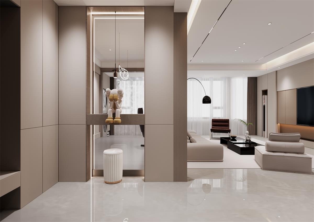 玉庭華府146㎡ | 自帶高級感的意式極簡家，一進(jìn)門就想哇塞！