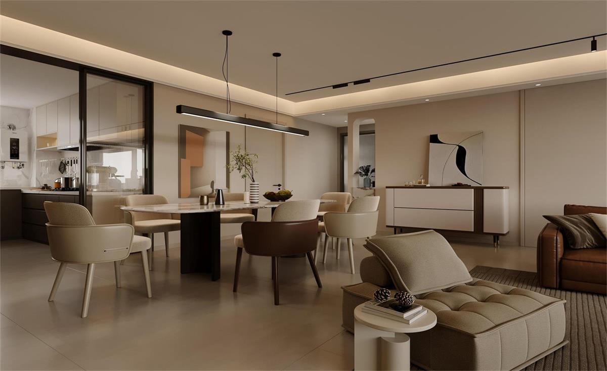 中海華樾 | 現(xiàn)在裝修都內(nèi)卷成這樣了？！從玄關(guān)就開始美哭的143㎡現(xiàn)代風(fēng)