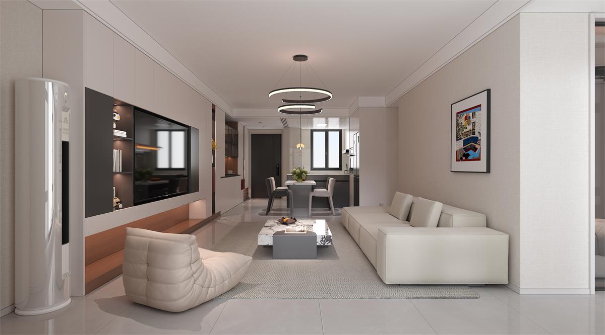 星耀閱海 |123㎡小三居極限改造！整墻收納柜+開放式餐廚，空間翻倍還顯大！