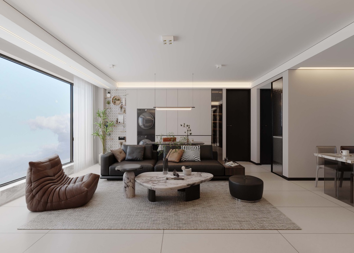 光耀上院128㎡ | 高效“去班味”的舒適現(xiàn)代風(fēng)！開(kāi)啟治愈系慢生活~