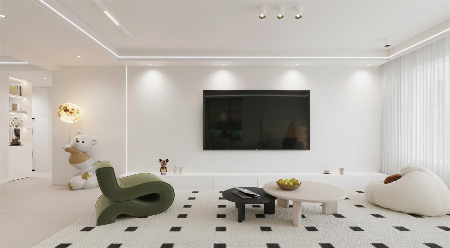 閱海萬家G2區(qū) | 144m2軟軟糯糯奶油風，一眼就淪陷的治愈感！