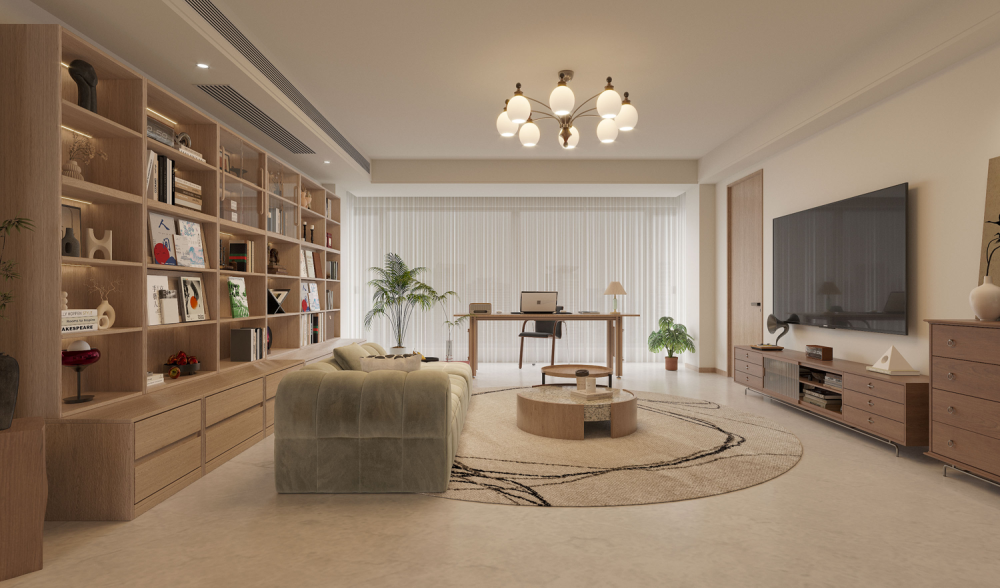 舊房改造 | 住進知識分子味的松弛原木家，170平“高智感”百看不厭！